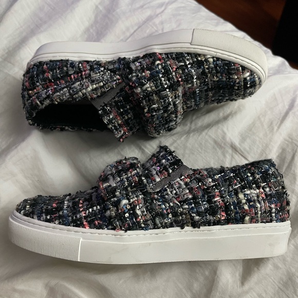 Karl Lagerfeld Tweed Slip-On Trainers - Size 36 - Picture 6 of 9